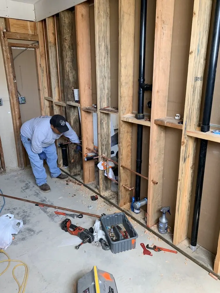 Commercial rough-in plumbing for Water Heater Replacement in Maineville